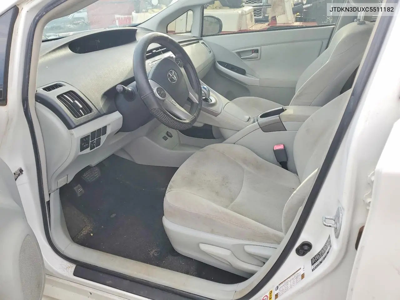 JTDKN3DUXC5511182 2012 Toyota Prius Two