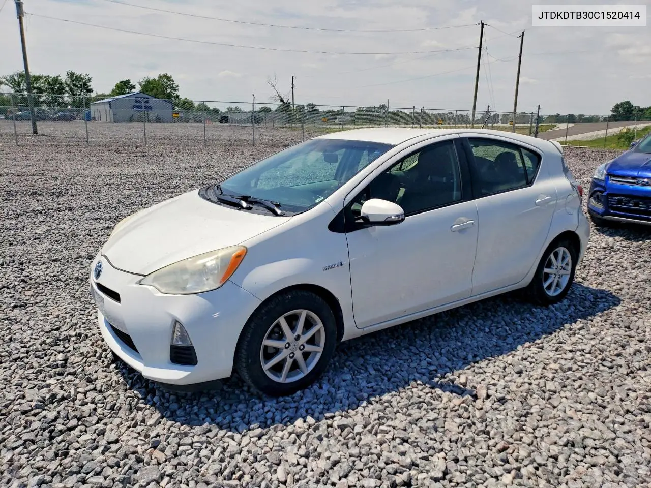 2012 Toyota Prius C Three VIN: JTDKDTB30C1520414 Lot: 56129546