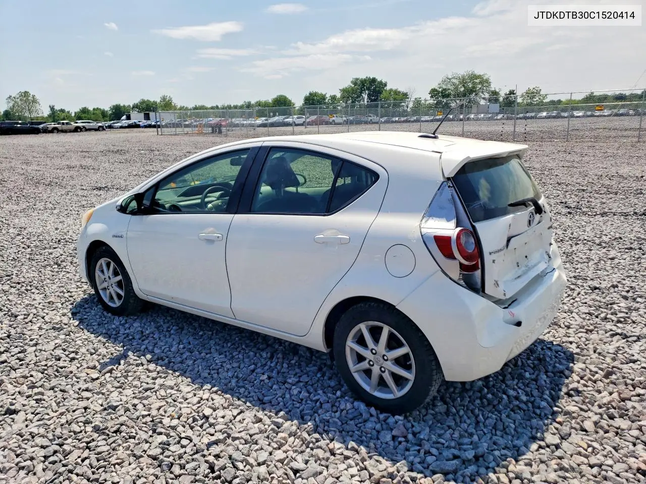 2012 Toyota Prius C Three VIN: JTDKDTB30C1520414 Lot: 56129546