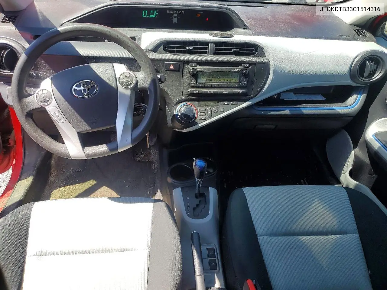 2012 Toyota Prius C One VIN: JTDKDTB33C1514316 Lot: 56150046
