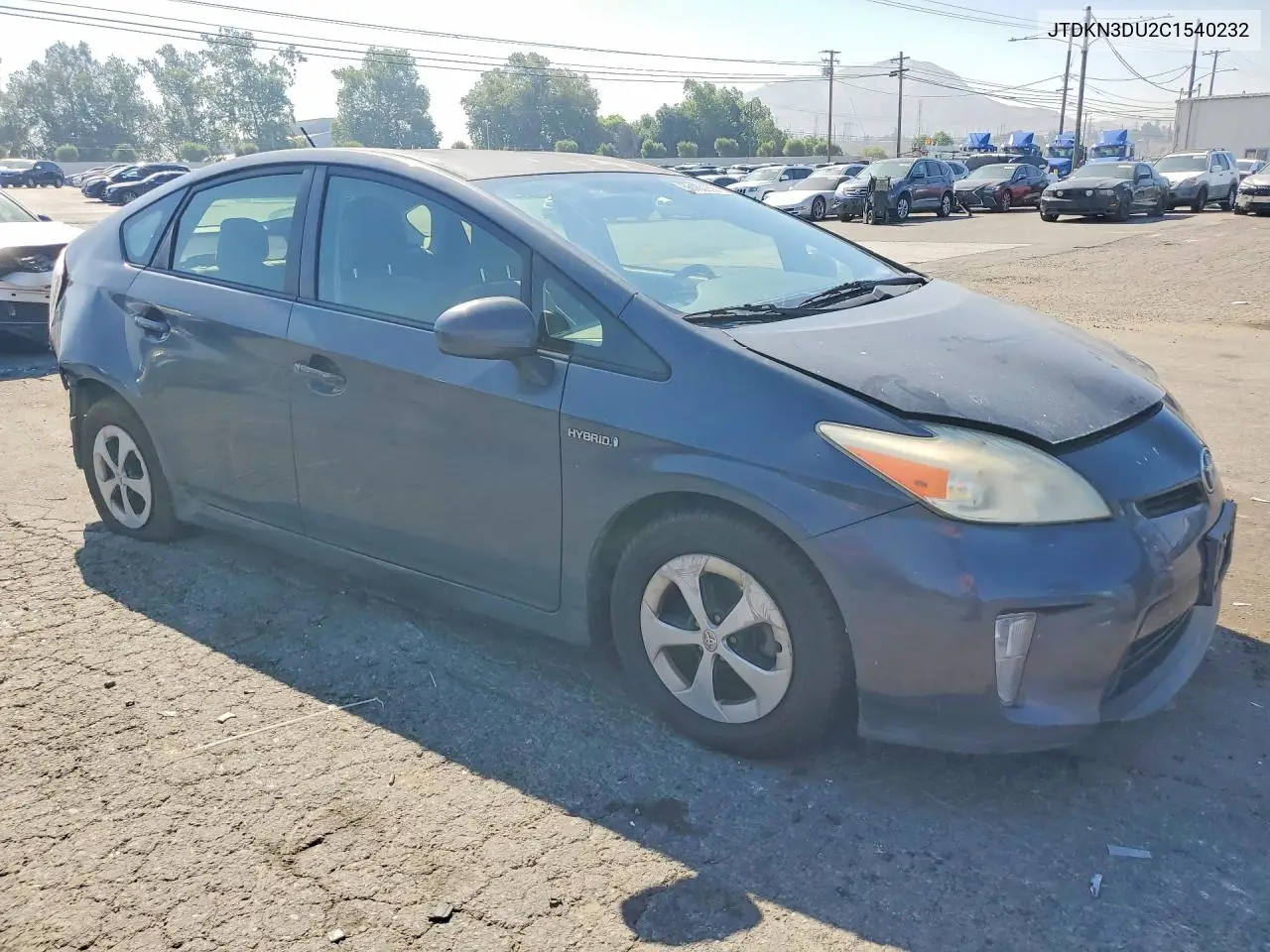 2012 Toyota Prius VIN: JTDKN3DU2C1540232 Lot: 56163256