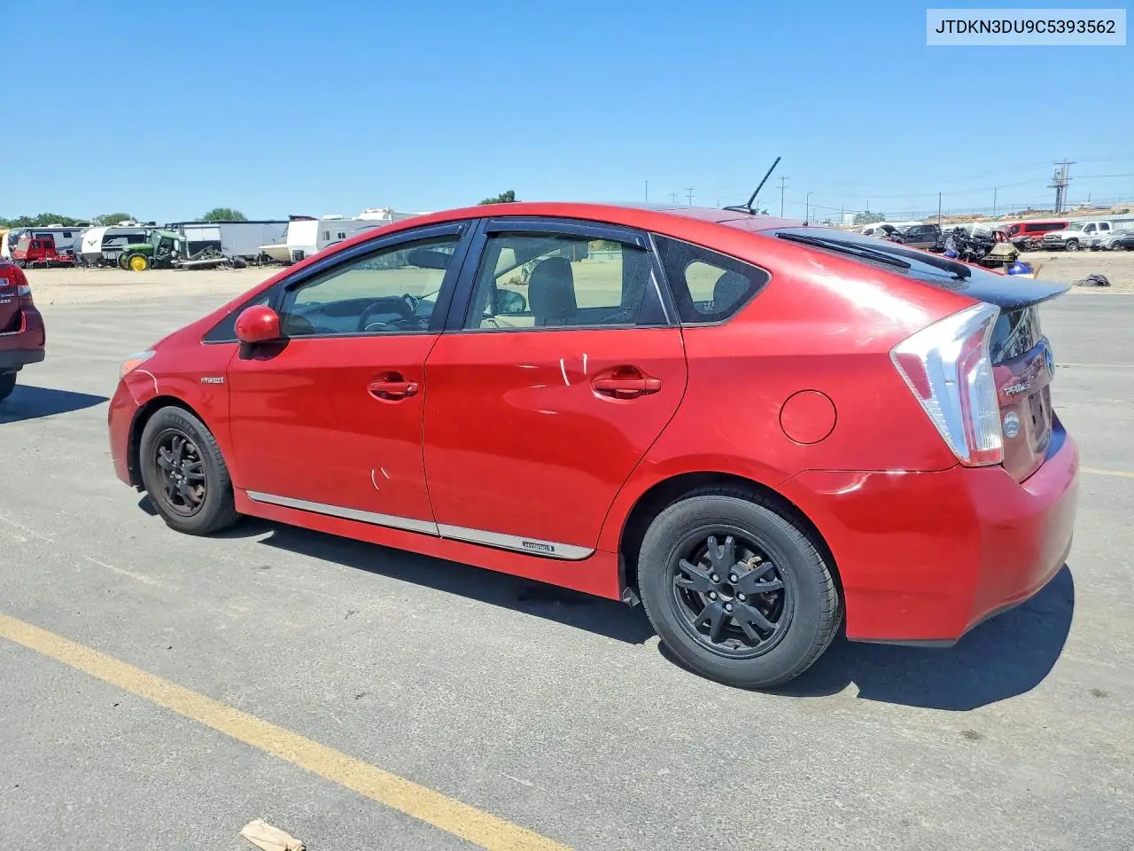 2012 Toyota Prius Four VIN: JTDKN3DU9C5393562 Lot: 56172196