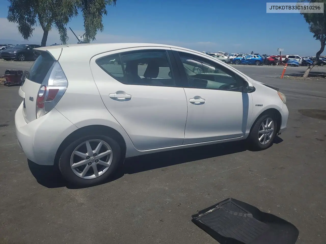 2012 Toyota Prius C Three VIN: JTDKDTB33C1510296 Lot: 56514026