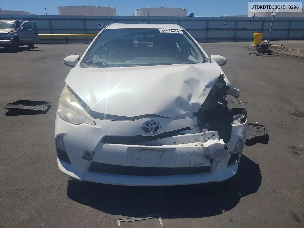 2012 Toyota Prius C Three VIN: JTDKDTB33C1510296 Lot: 56514026