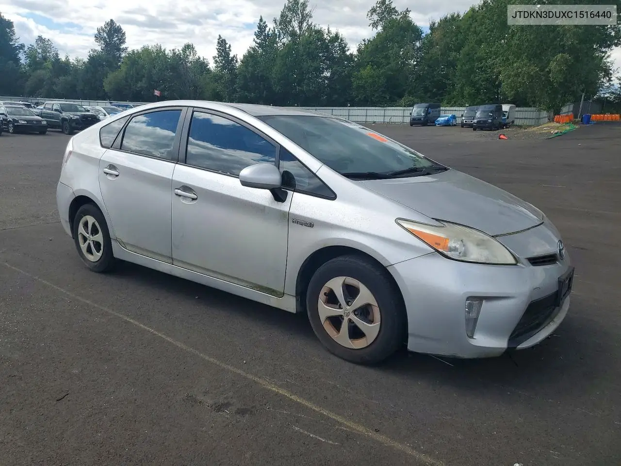 2012 Toyota Prius Three VIN: JTDKN3DUXC1516440 Lot: 56636736