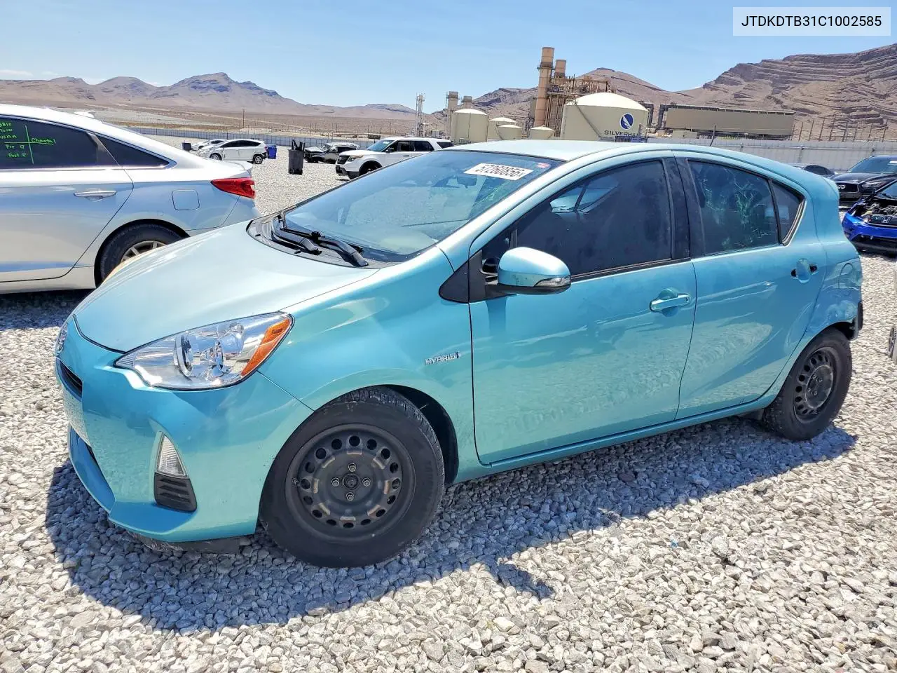 2012 Toyota Prius C Three VIN: JTDKDTB31C1002585 Lot: 57260856