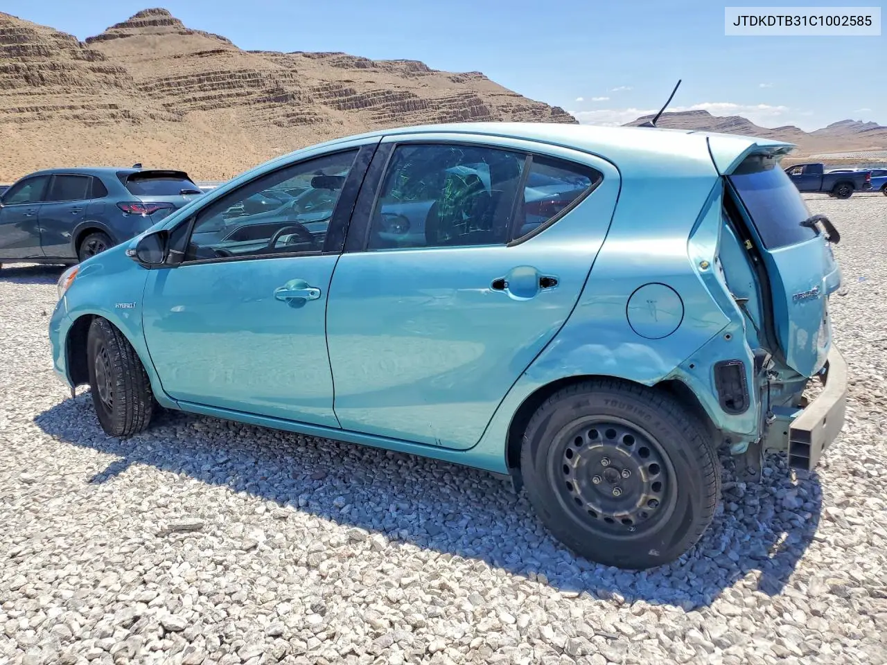 2012 Toyota Prius C Three VIN: JTDKDTB31C1002585 Lot: 57260856