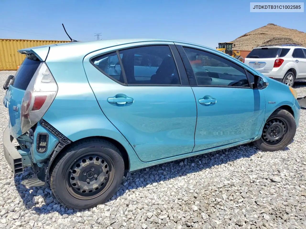 2012 Toyota Prius C Three VIN: JTDKDTB31C1002585 Lot: 57260856