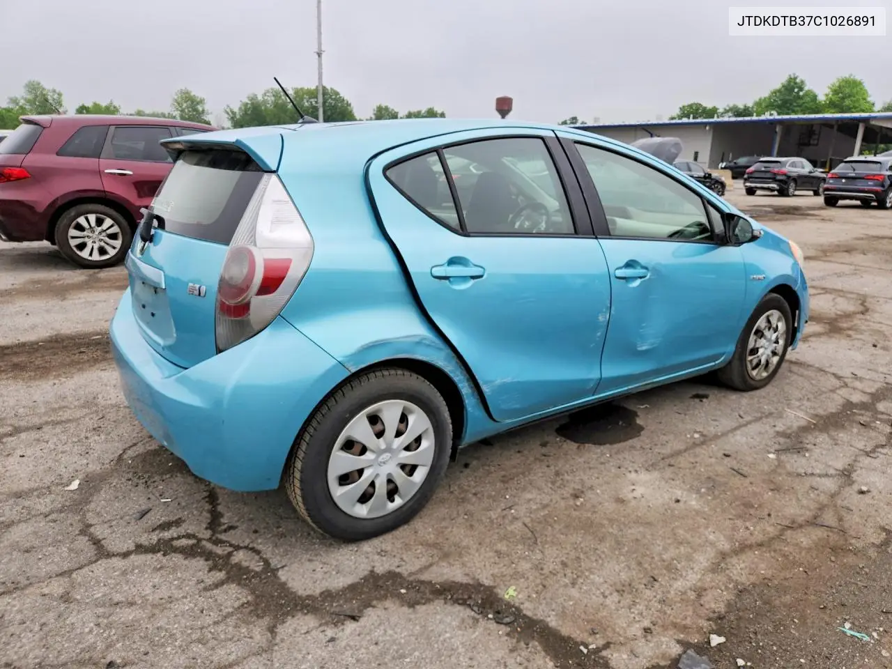 2012 Toyota Prius C Two VIN: JTDKDTB37C1026891 Lot: 58682806