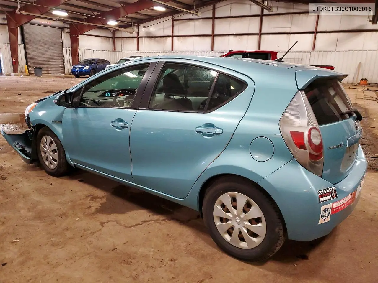 2012 Toyota Prius C Two VIN: JTDKDTB30C1003016 Lot: 58788466