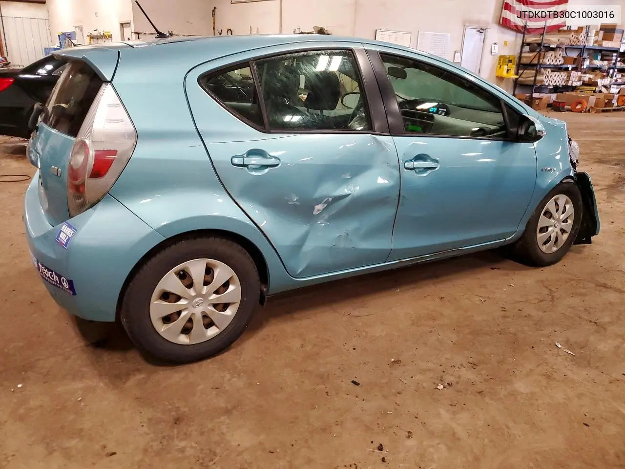 2012 Toyota Prius C Two VIN: JTDKDTB30C1003016 Lot: 58788466