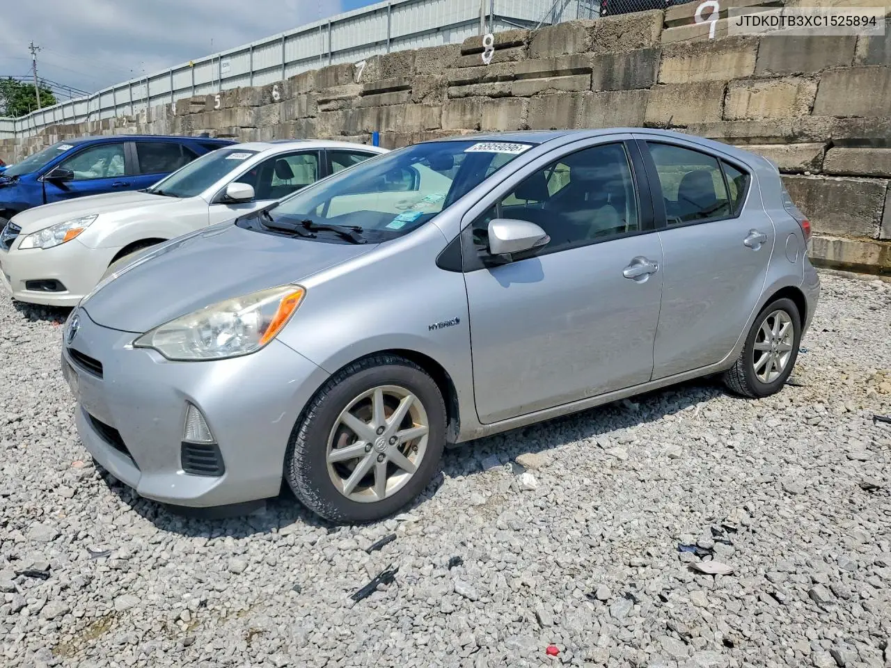 2012 Toyota Prius C Three VIN: JTDKDTB3XC1525894 Lot: 58959096