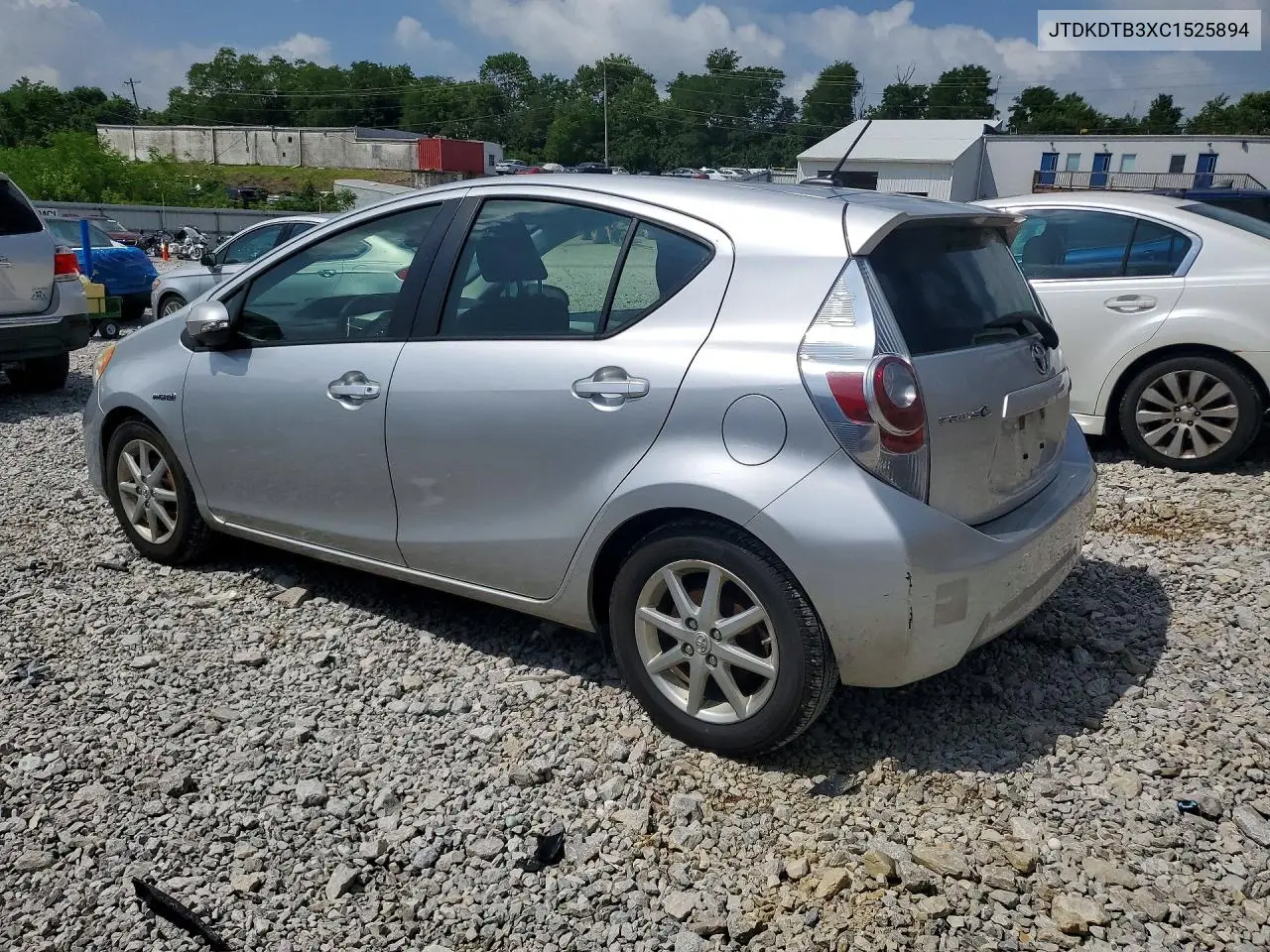 2012 Toyota Prius C Three VIN: JTDKDTB3XC1525894 Lot: 58959096