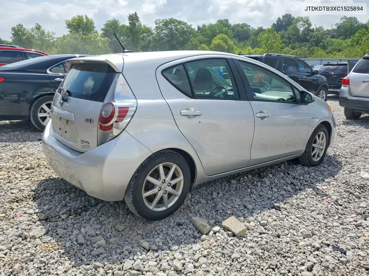 2012 Toyota Prius C Three VIN: JTDKDTB3XC1525894 Lot: 58959096