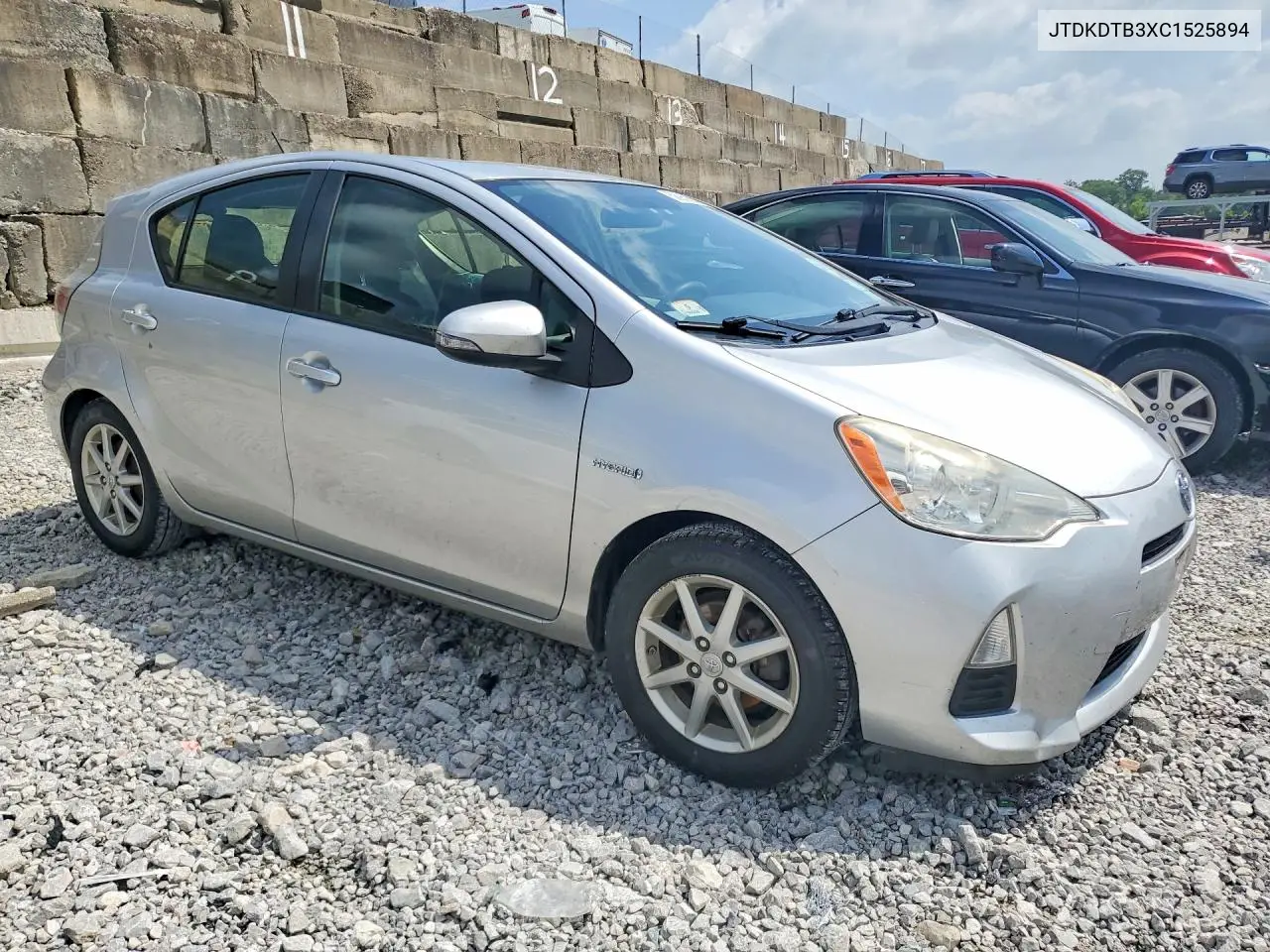 2012 Toyota Prius C Three VIN: JTDKDTB3XC1525894 Lot: 58959096