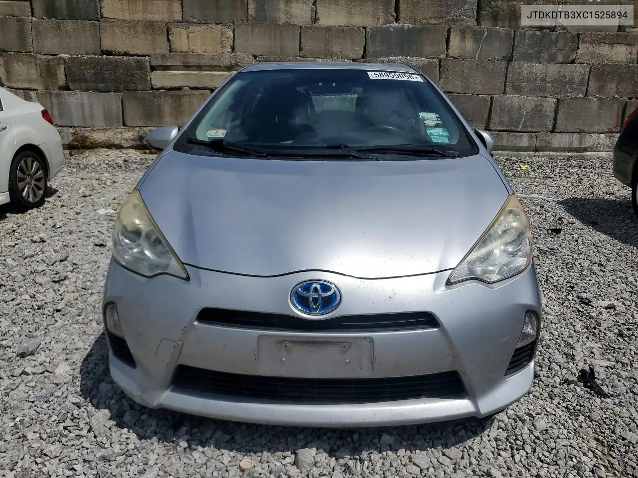 2012 Toyota Prius C Three VIN: JTDKDTB3XC1525894 Lot: 58959096