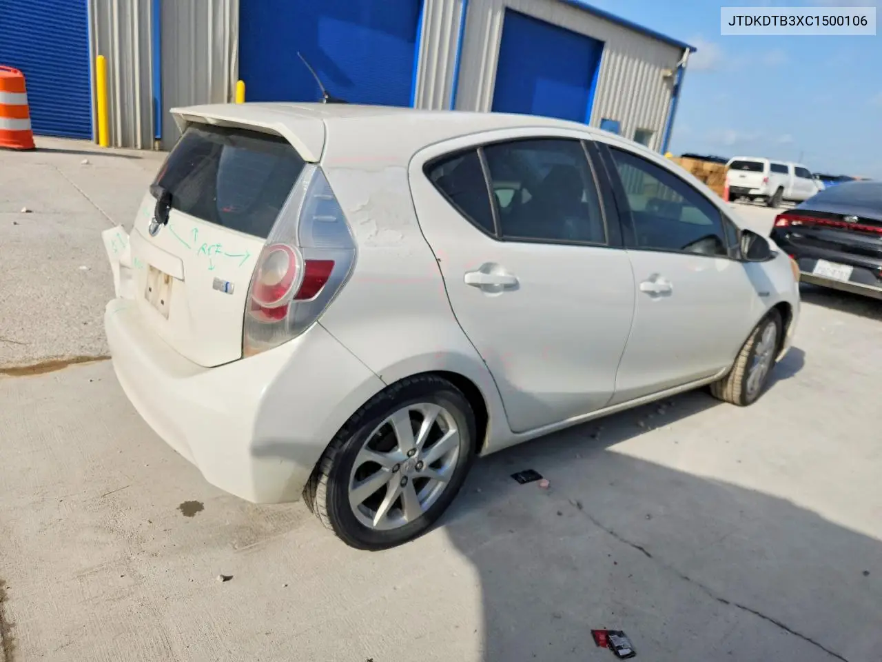 2012 Toyota Prius C Four VIN: JTDKDTB3XC1500106 Lot: 59135356