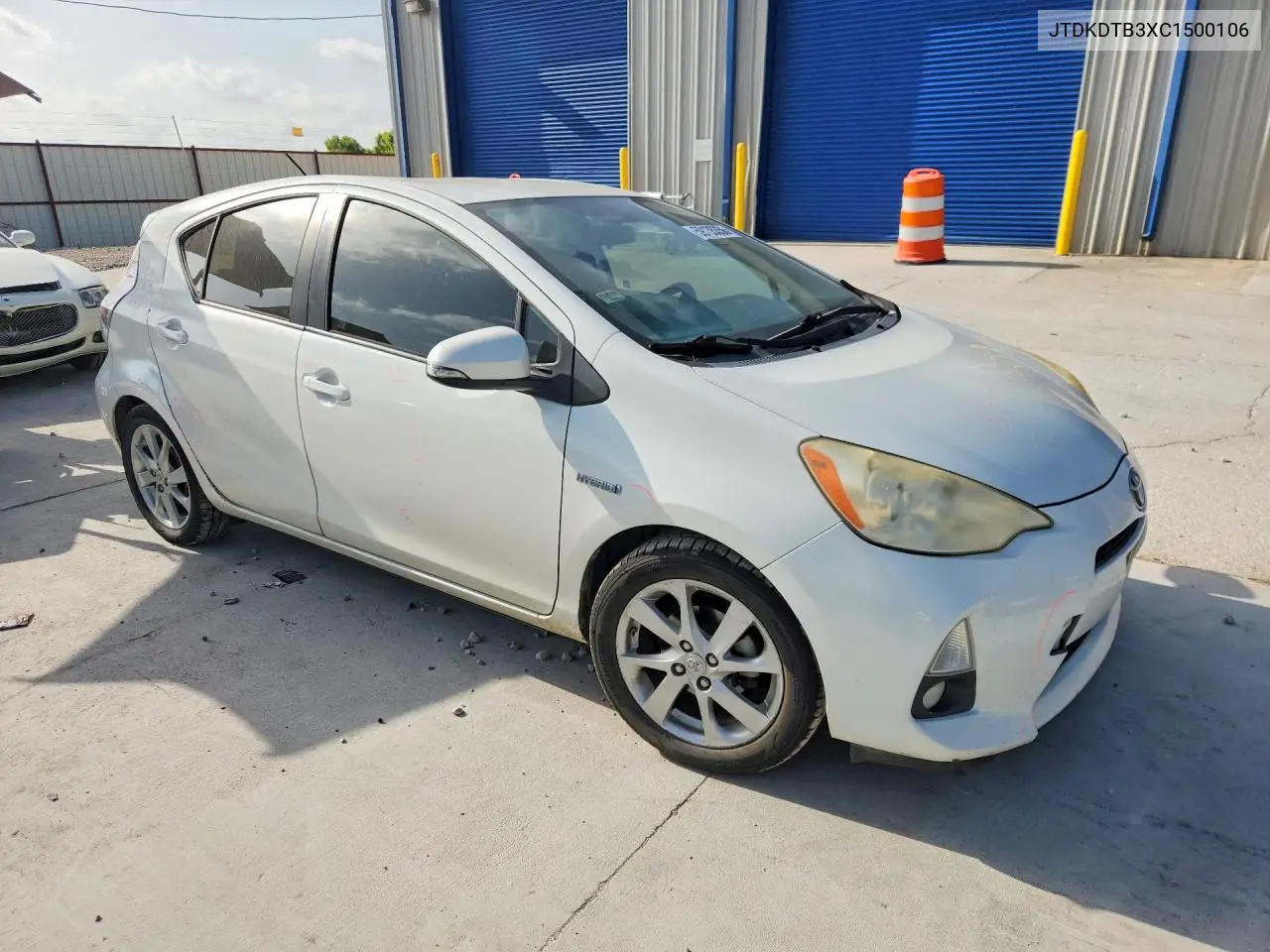 2012 Toyota Prius C Four VIN: JTDKDTB3XC1500106 Lot: 59135356