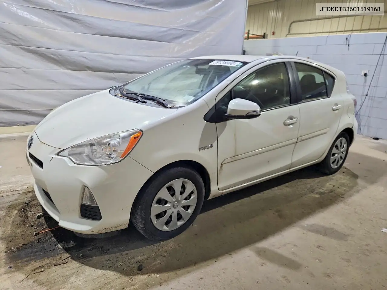2012 Toyota Prius C Three VIN: JTDKDTB36C1519168 Lot: 59138806