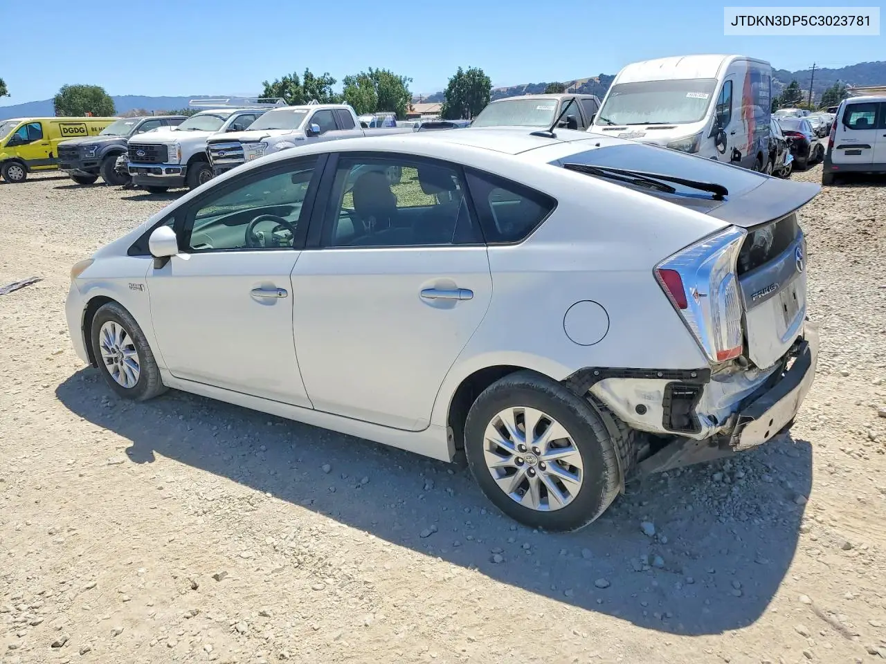 2012 Toyota Prius Plug-In Hybrid Base VIN: JTDKN3DP5C3023781 Lot: 59394496