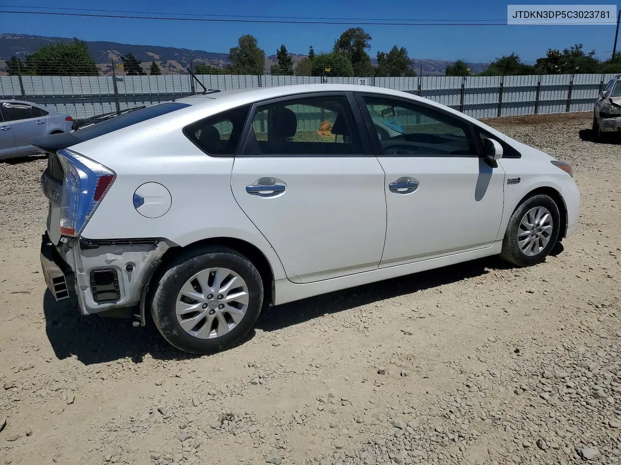 2012 Toyota Prius Plug-In Hybrid Base VIN: JTDKN3DP5C3023781 Lot: 59394496
