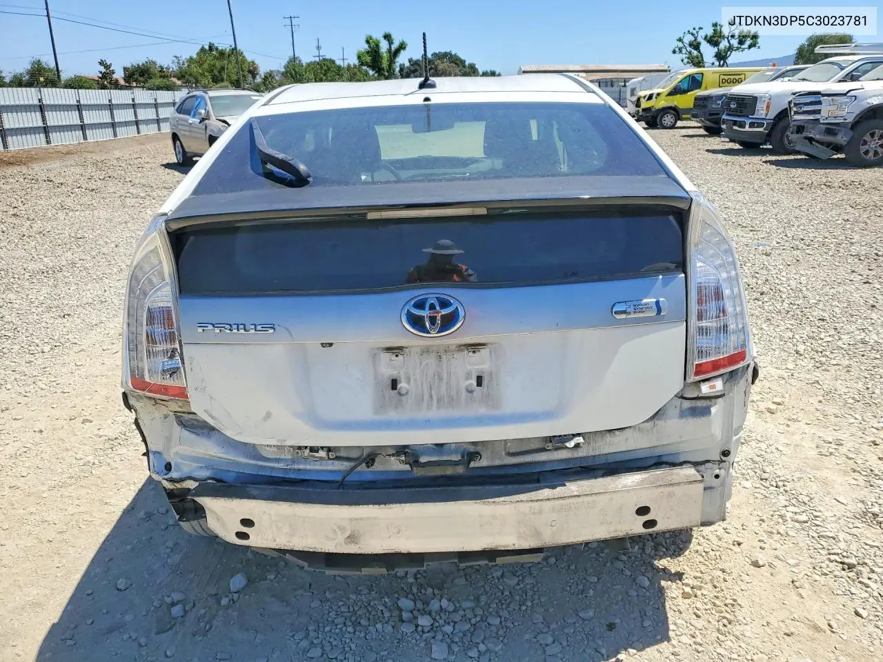 2012 Toyota Prius Plug-In Hybrid Base VIN: JTDKN3DP5C3023781 Lot: 59394496