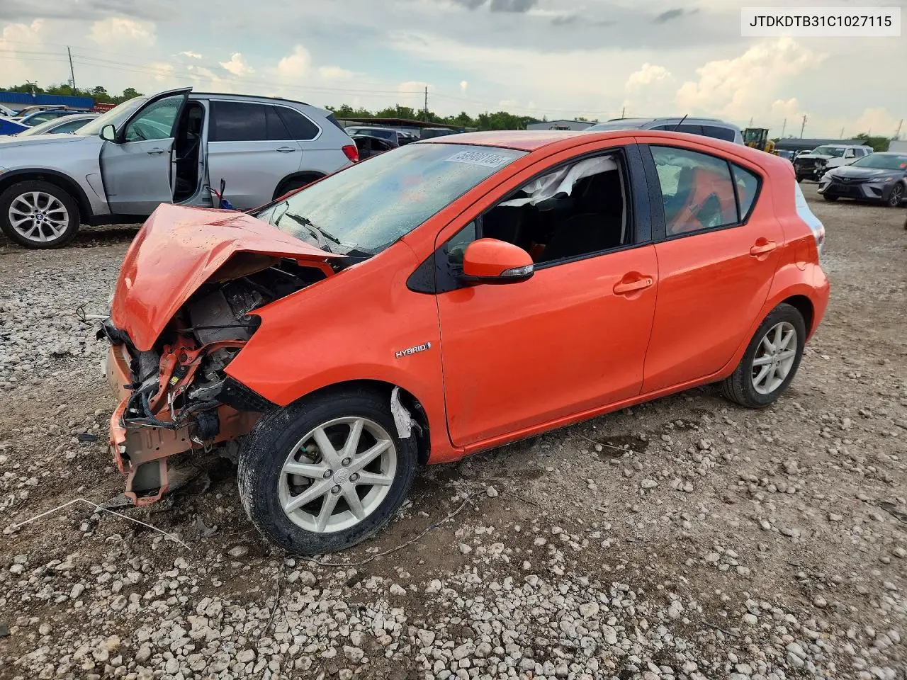 2012 Toyota Prius C Three VIN: JTDKDTB31C1027115 Lot: 59900106