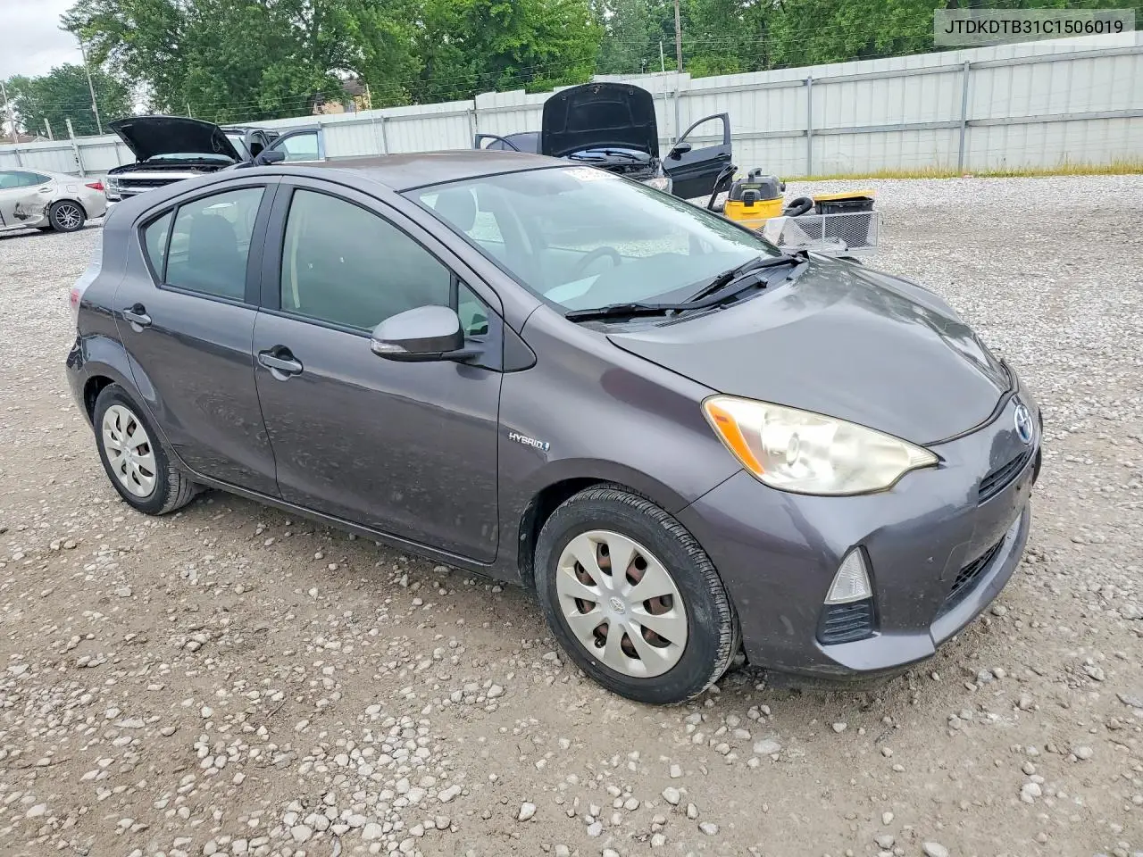2012 Toyota Prius C Two VIN: JTDKDTB31C1506019 Lot: 60198966