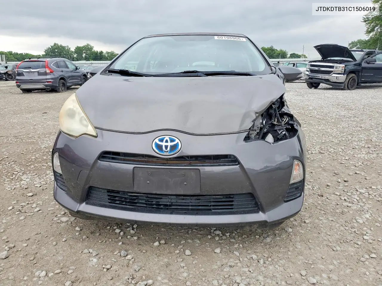 2012 Toyota Prius C Two VIN: JTDKDTB31C1506019 Lot: 60198966