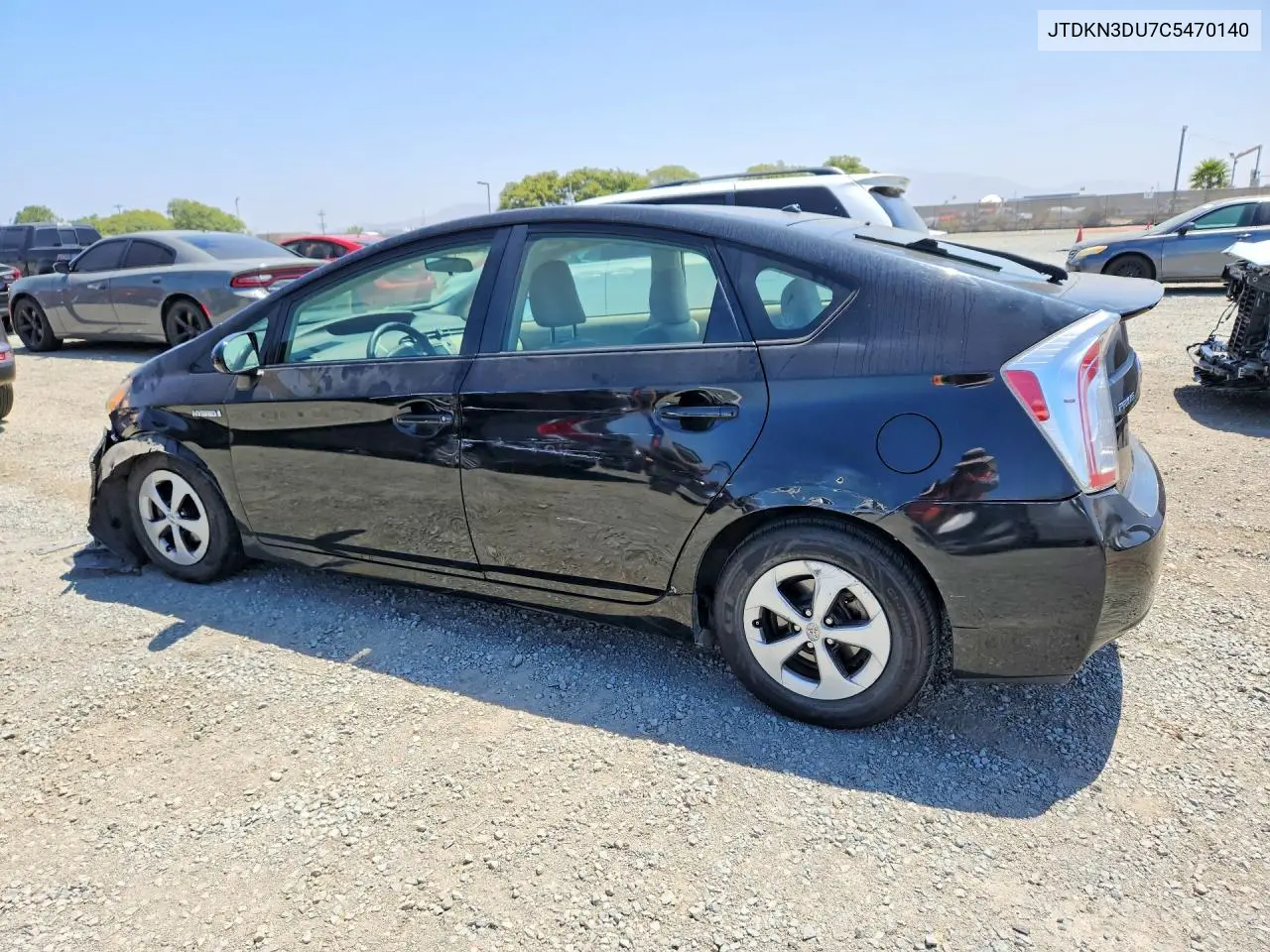 2012 Toyota Prius Two VIN: JTDKN3DU7C5470140 Lot: 60602666