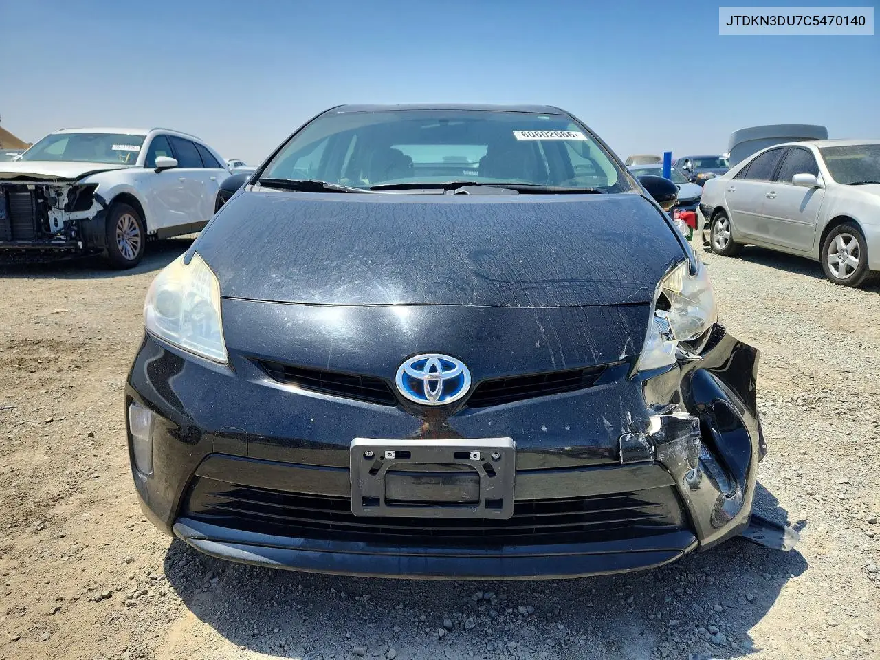 2012 Toyota Prius Two VIN: JTDKN3DU7C5470140 Lot: 60602666