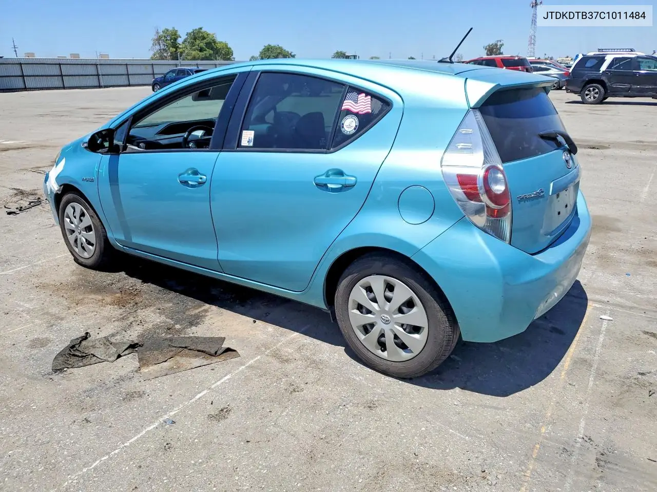 2012 Toyota Prius C Two VIN: JTDKDTB37C1011484 Lot: 60717826