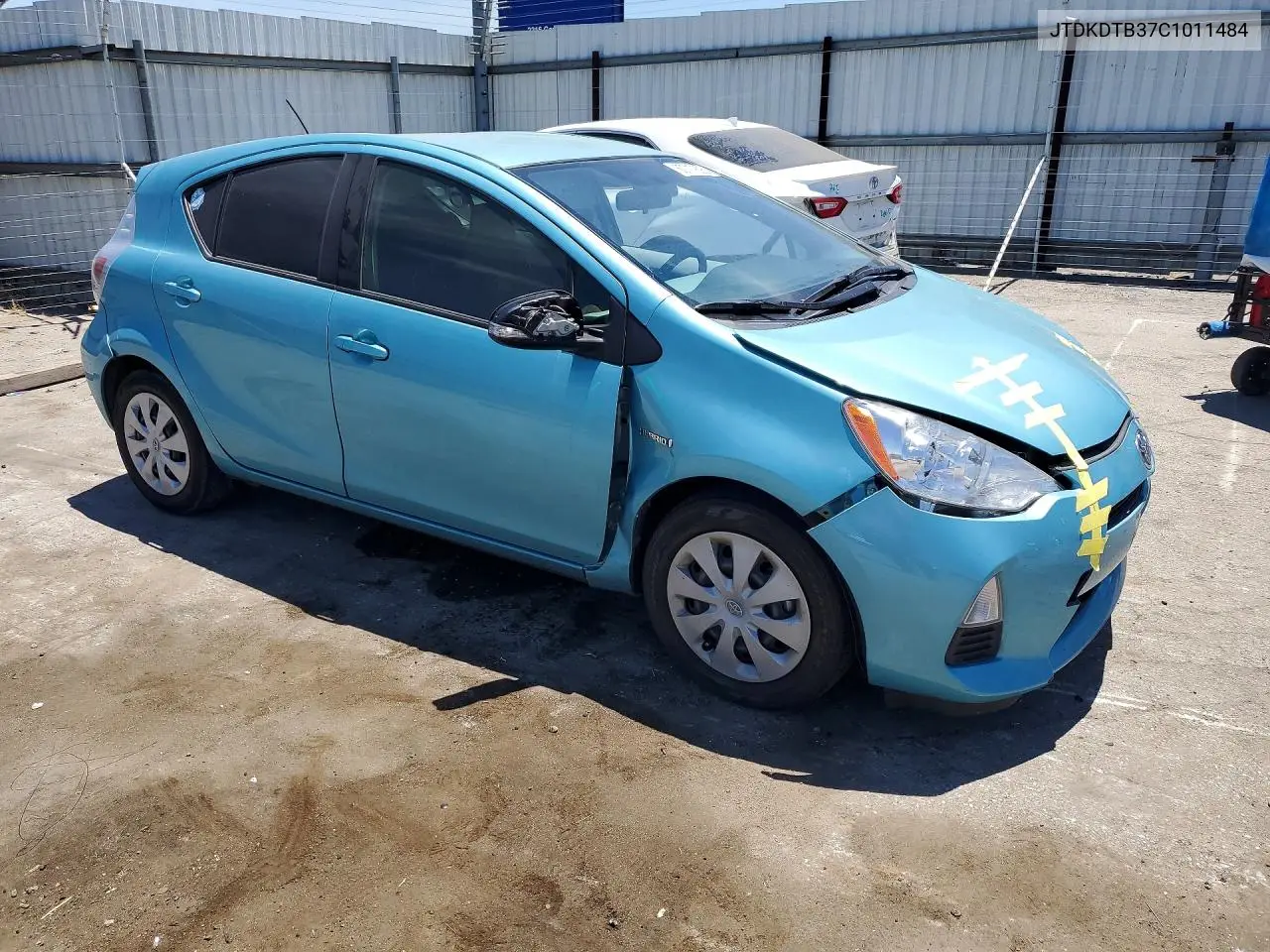 2012 Toyota Prius C Two VIN: JTDKDTB37C1011484 Lot: 60717826
