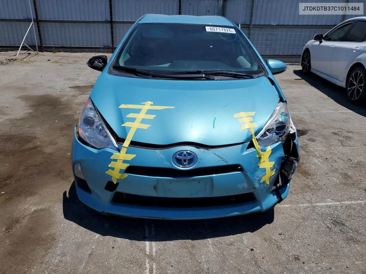 2012 Toyota Prius C Two VIN: JTDKDTB37C1011484 Lot: 60717826