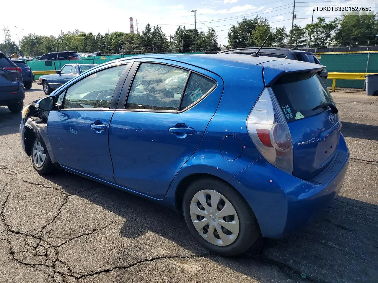 2012 Toyota Prius C Two VIN: JTDKDTB33C1527650 Lot: 60861006