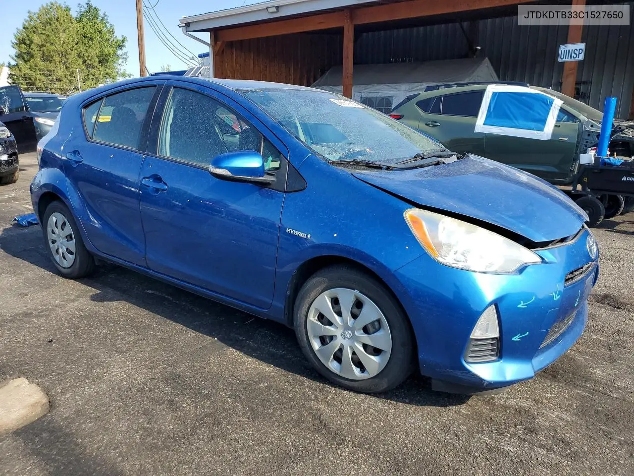 2012 Toyota Prius C Two VIN: JTDKDTB33C1527650 Lot: 60861006
