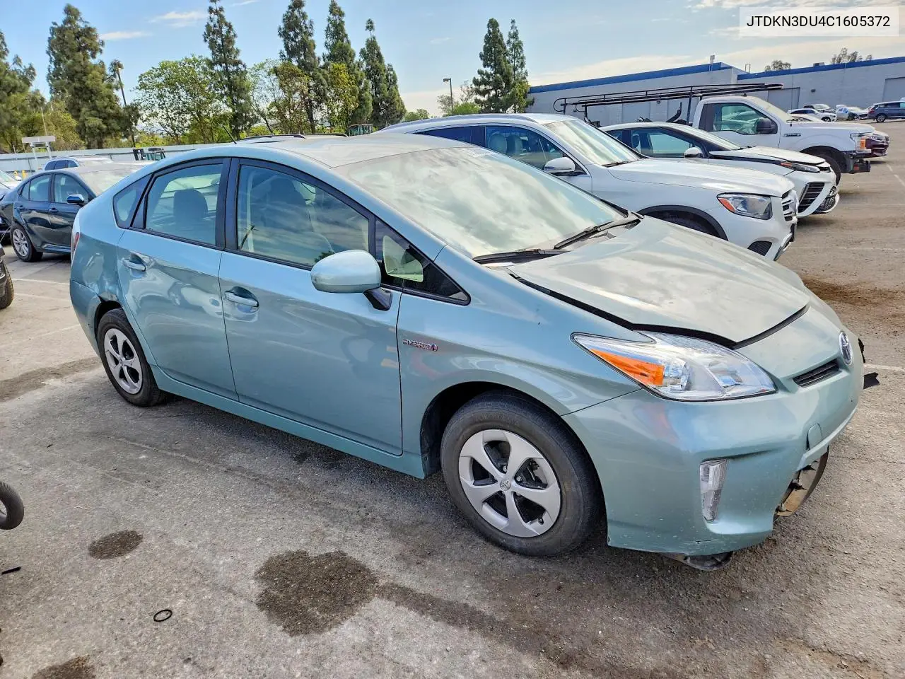 2012 Toyota Prius Three VIN: JTDKN3DU4C1605372 Lot: 61330186
