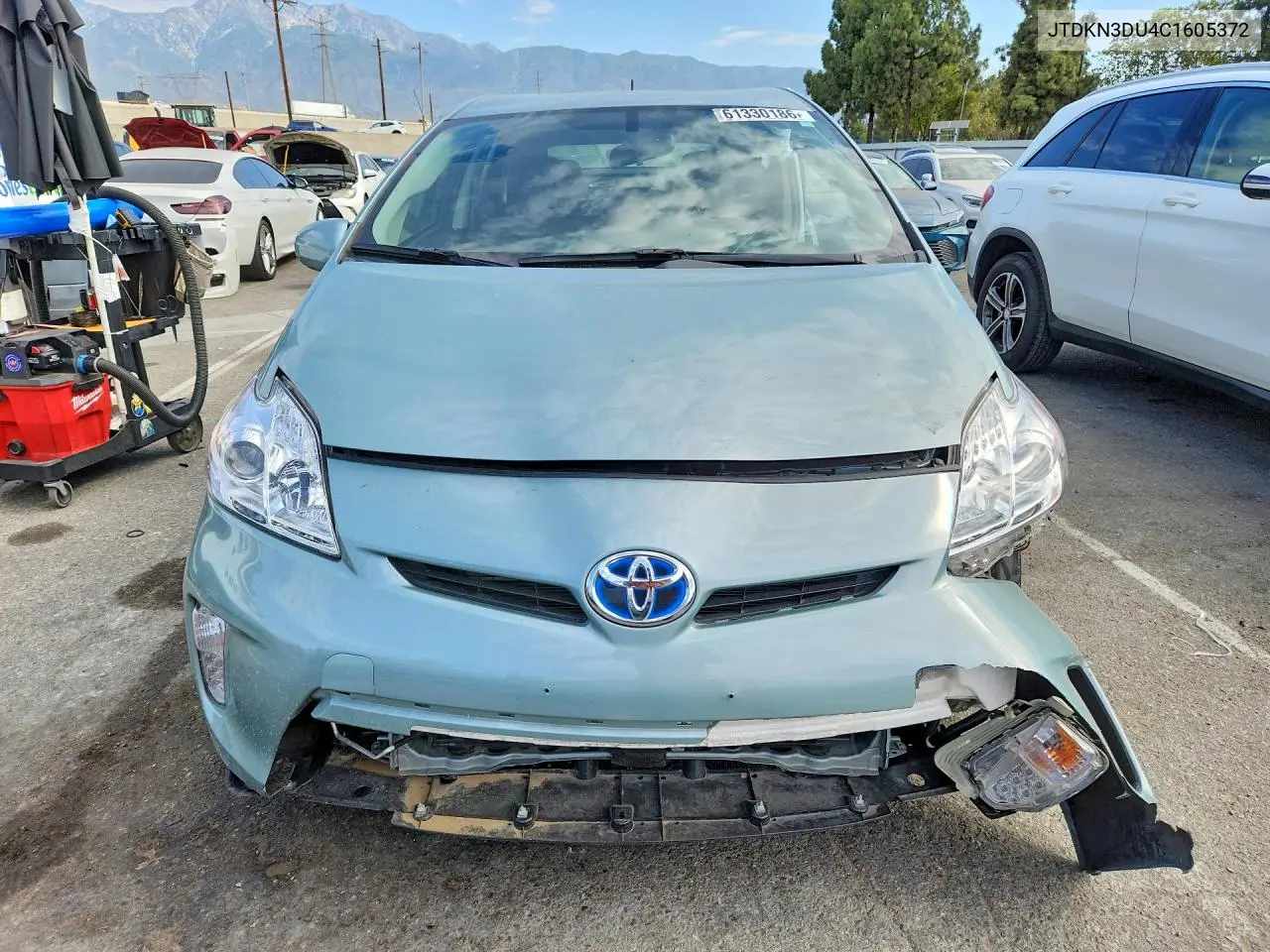 2012 Toyota Prius Three VIN: JTDKN3DU4C1605372 Lot: 61330186