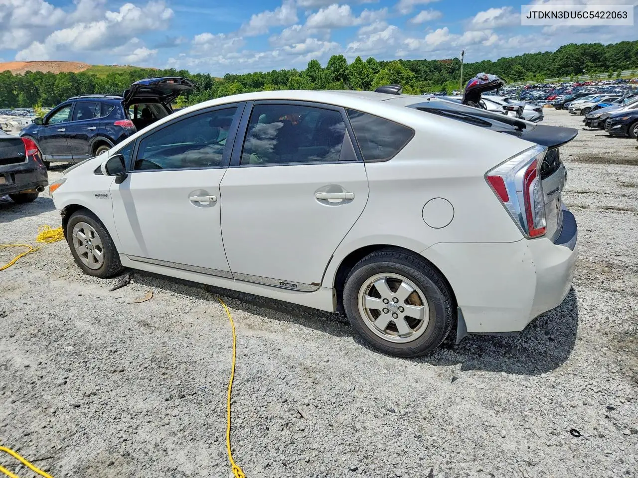 2012 Toyota Prius Two VIN: JTDKN3DU6C5422063 Lot: 61401596