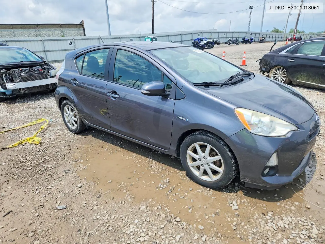 2012 Toyota Prius C Four VIN: JTDKDTB30C1013061 Lot: 61413376