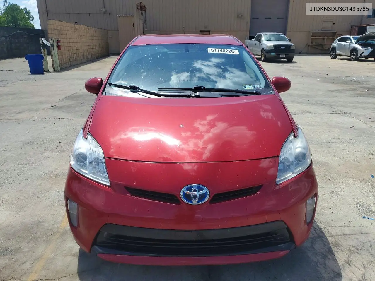 2012 Toyota Prius Four VIN: JTDKN3DU3C1495785 Lot: 61740226