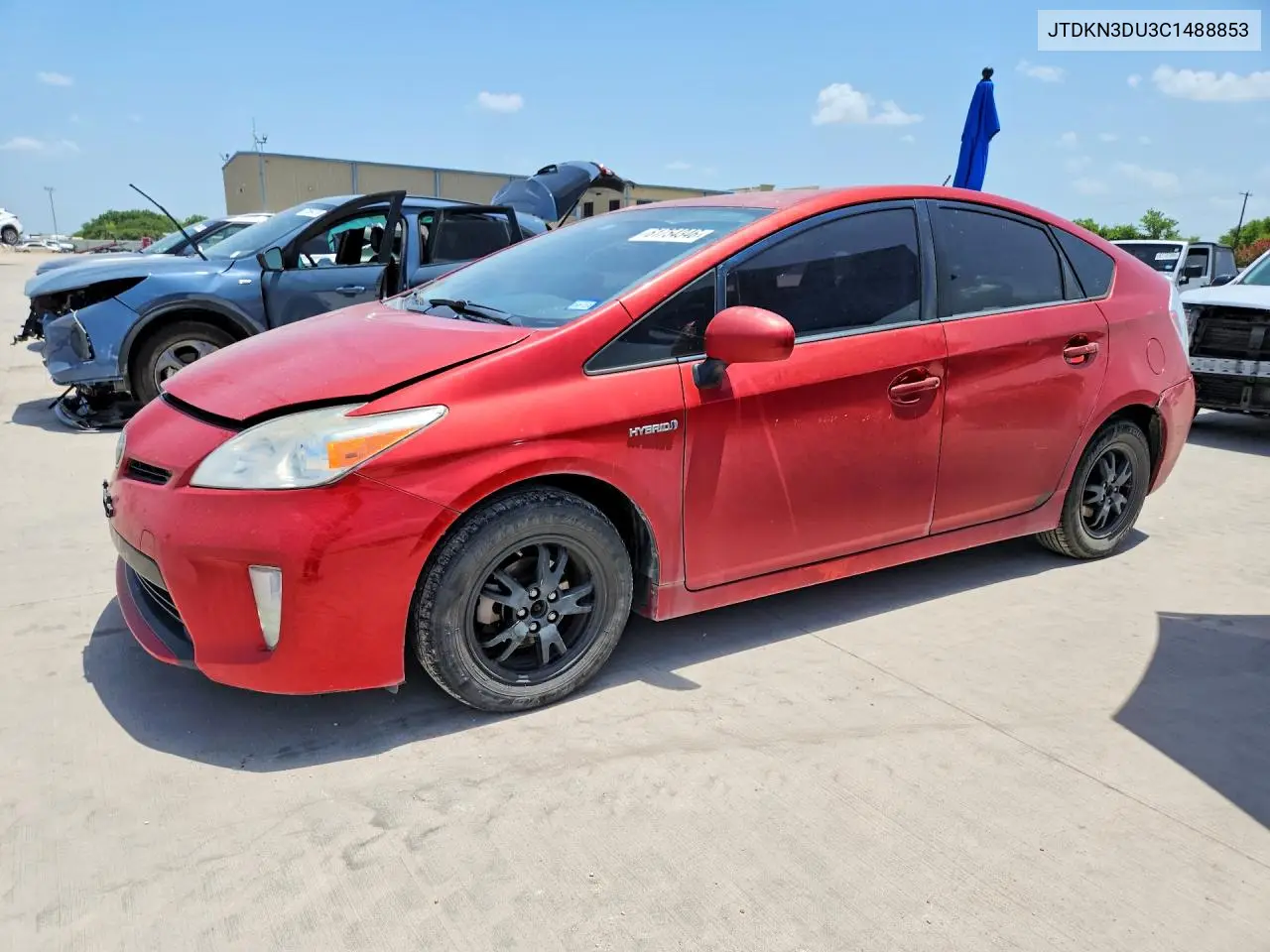 2012 Toyota Prius Two VIN: JTDKN3DU3C1488853 Lot: 61754346