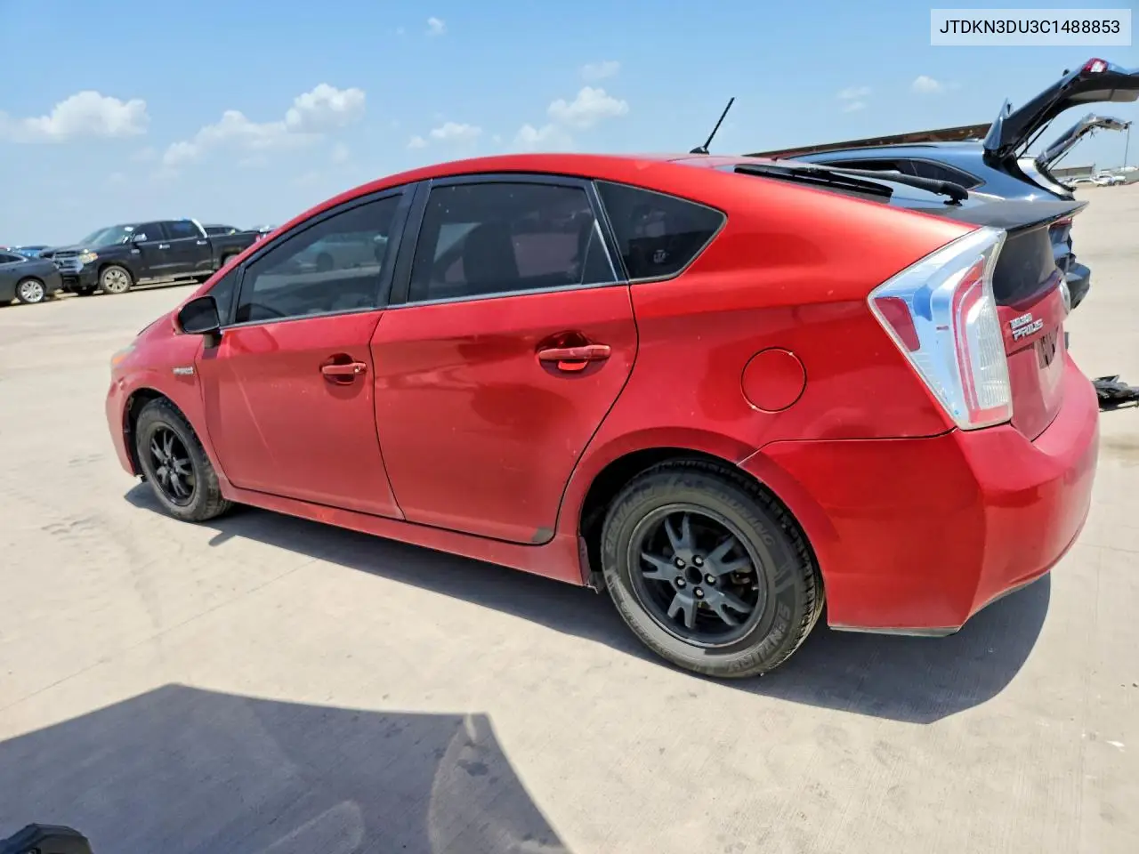 2012 Toyota Prius Two VIN: JTDKN3DU3C1488853 Lot: 61754346