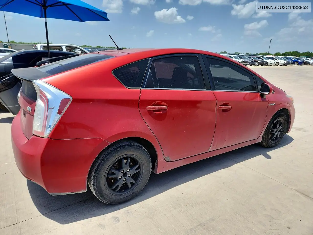 2012 Toyota Prius Two VIN: JTDKN3DU3C1488853 Lot: 61754346