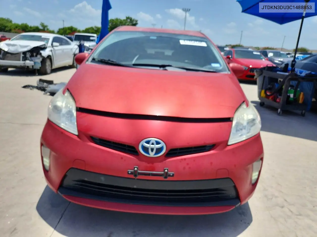 2012 Toyota Prius Two VIN: JTDKN3DU3C1488853 Lot: 61754346