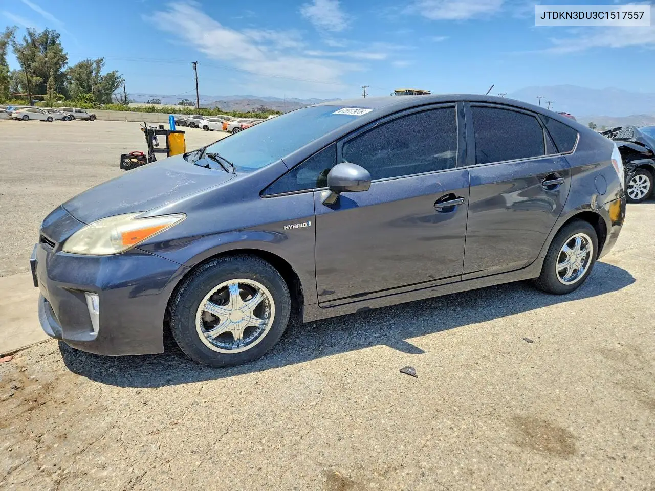 2012 Toyota Prius Three VIN: JTDKN3DU3C1517557 Lot: 61917976