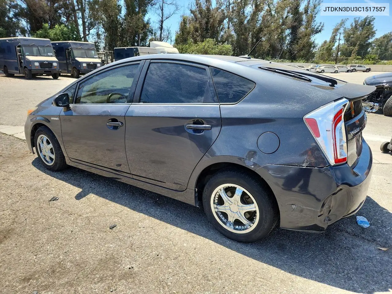 2012 Toyota Prius Three VIN: JTDKN3DU3C1517557 Lot: 61917976
