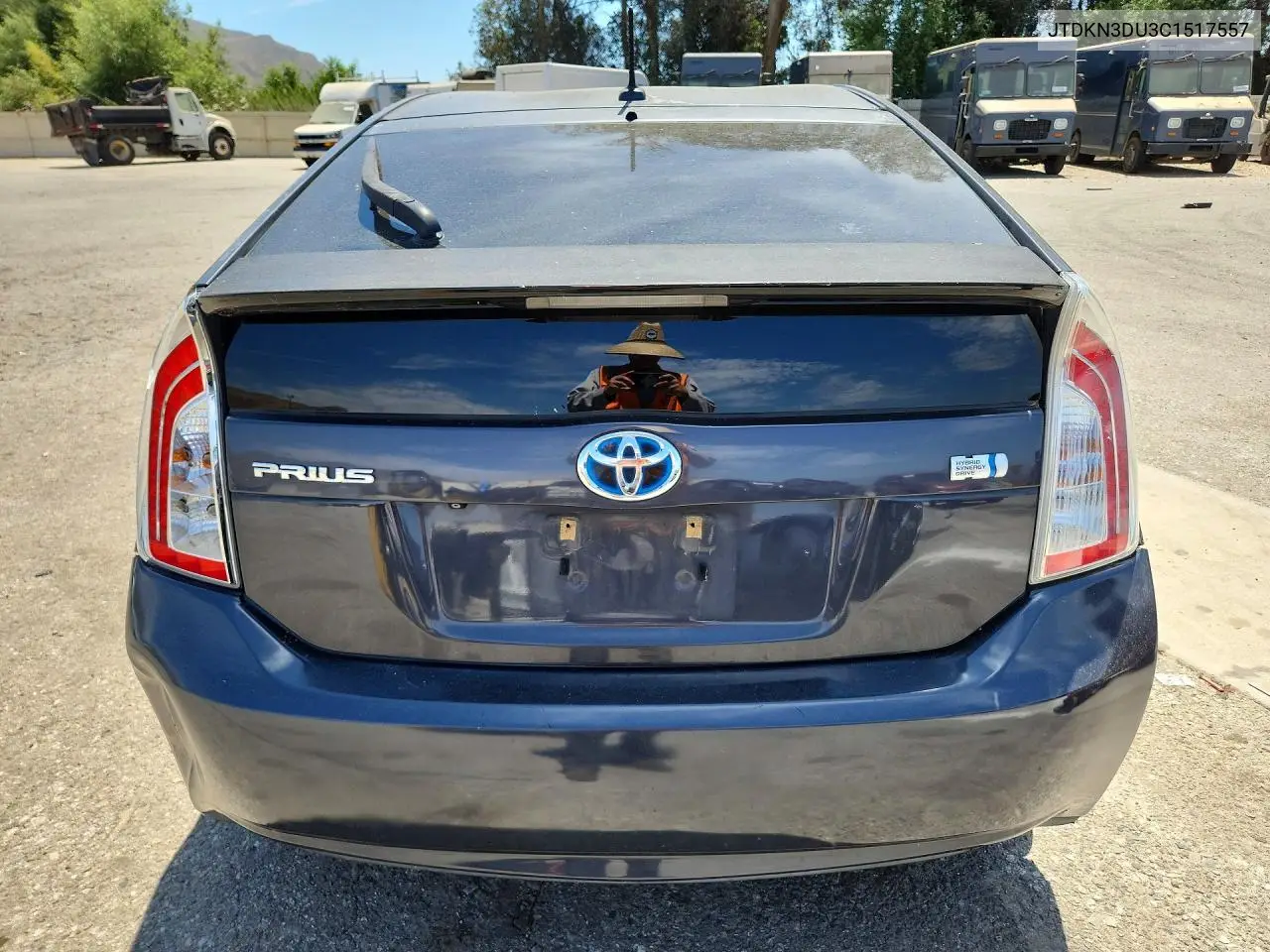 2012 Toyota Prius Three VIN: JTDKN3DU3C1517557 Lot: 61917976