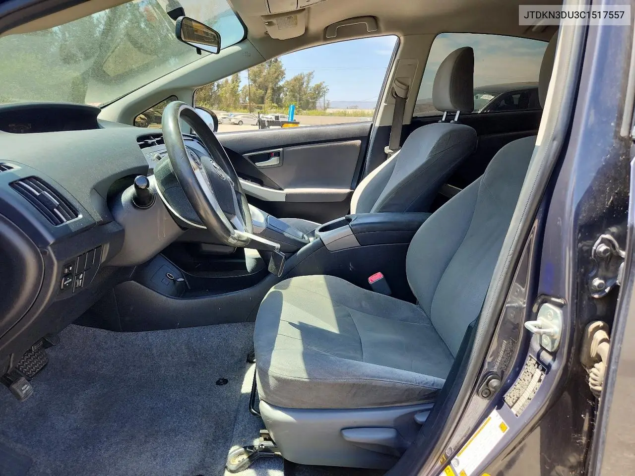 2012 Toyota Prius Three VIN: JTDKN3DU3C1517557 Lot: 61917976