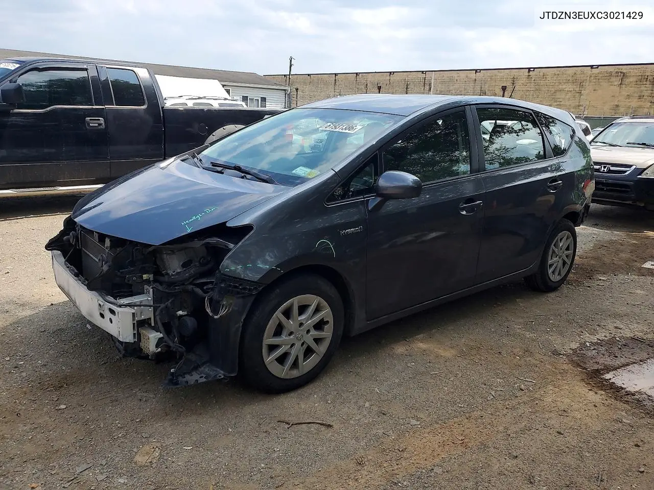 2012 Toyota Prius V Three VIN: JTDZN3EUXC3021429 Lot: 61931386